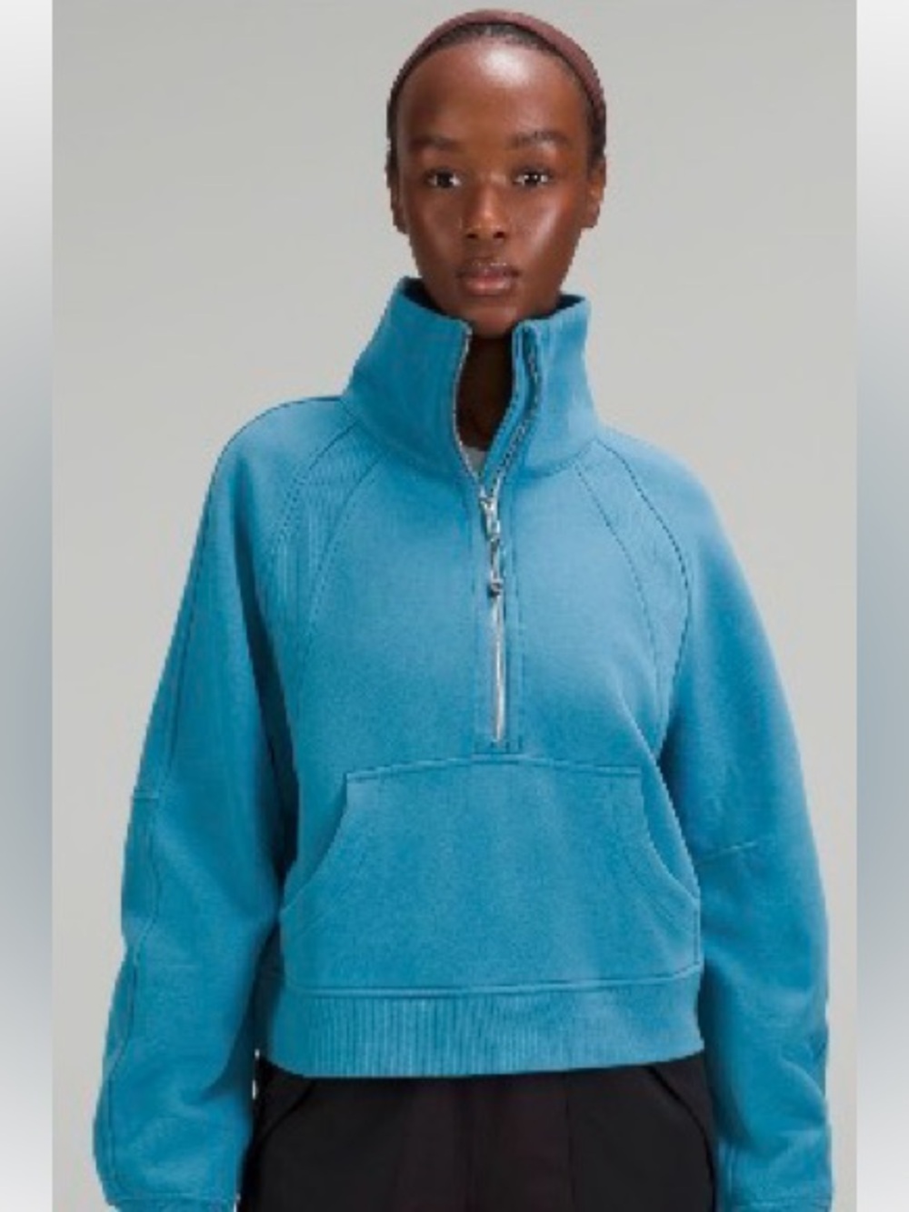 lululemon athletica Scuba Oversized Funnel Neck Half-zip Oceanic Blue